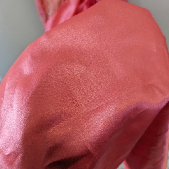 Vintage Y2K Color Shift Silk  Mermaid Formal Evening Gown - Picture 13 of 13